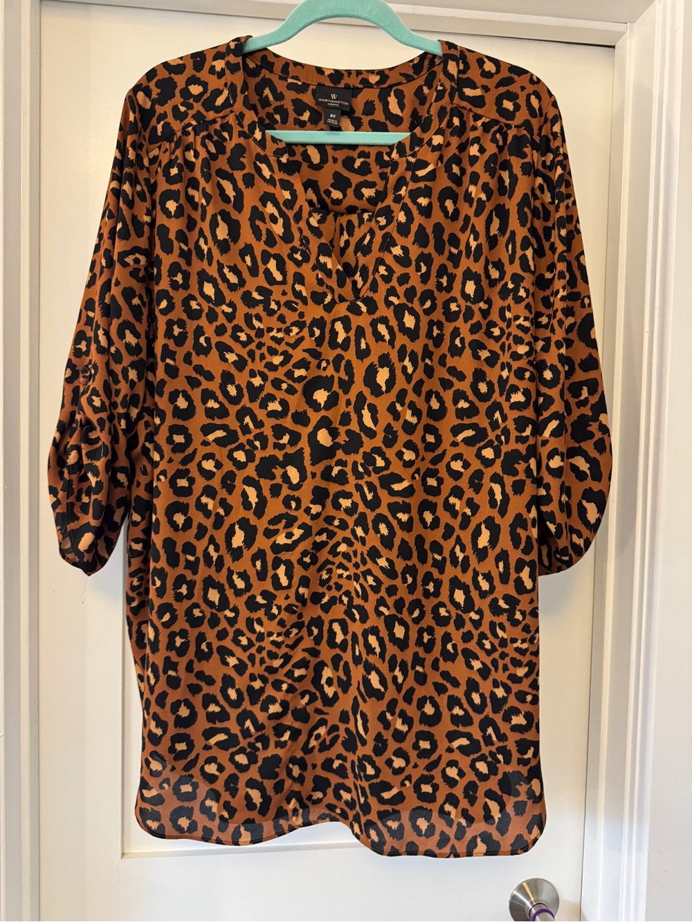 Leopard Print Blouse